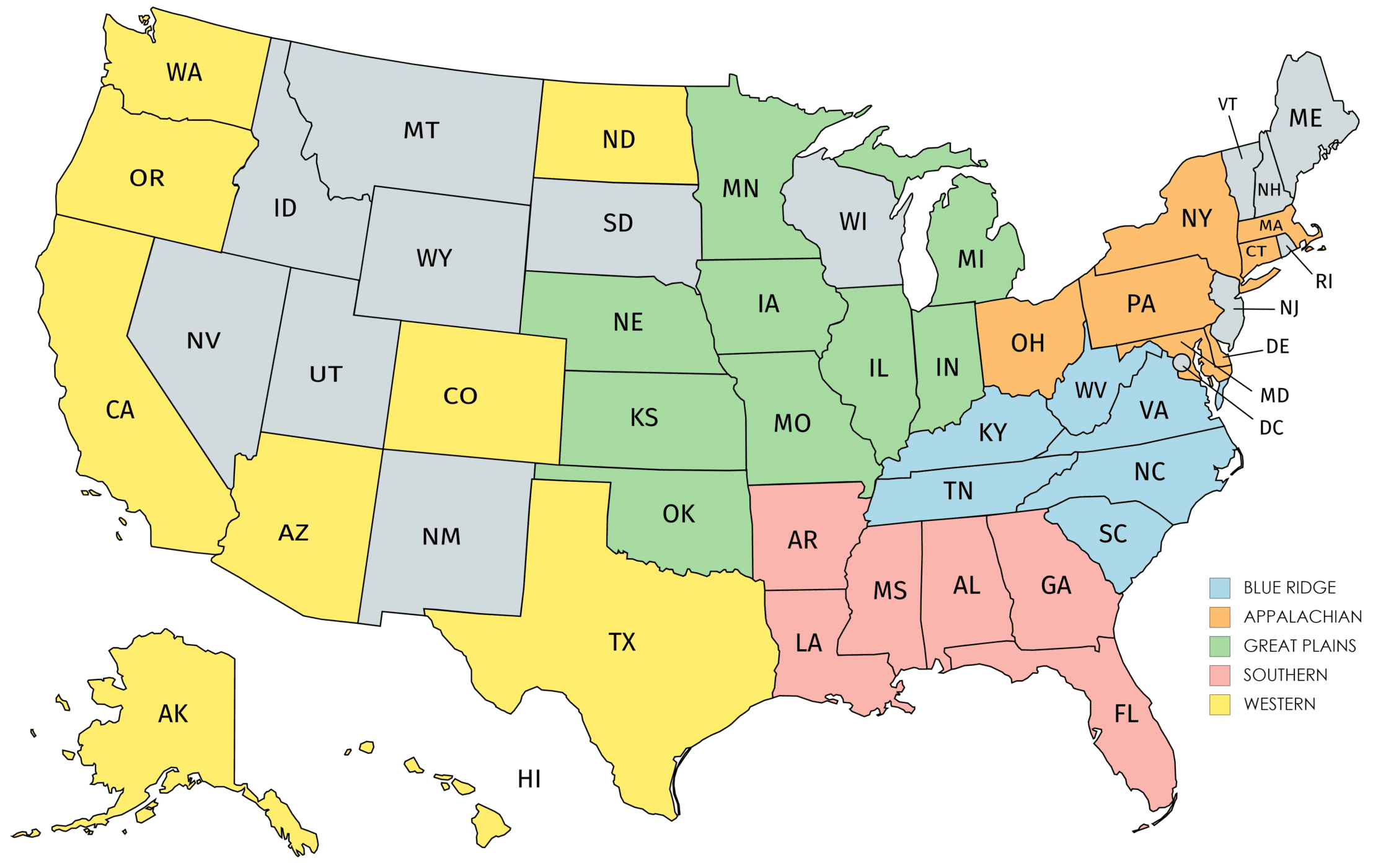 NSDAC Sections, States and Chapters